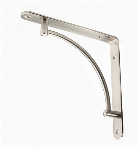 brushed metal shelf brackets|decorative stainless steel shelf brackets.